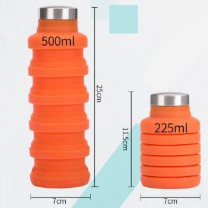 Collapsible Silicone Water Bottle (Customized) - Image 3