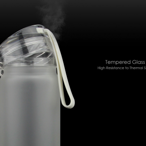 Frosted Glass Water Bottle (Ready Made) - Image 3