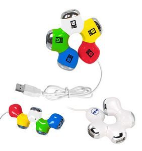 Flower 4 Port USB Hub (Customized) - Image 4