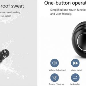 Mini Wireless Bluetooth Ear Bud Ser V3 (Customized) - Image 8