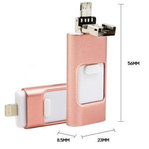 Metal USB Flash Drive OTG V2 (For Iphone & Android) - Image 3