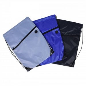 Drawstring Bag With Zipper - Image 3
