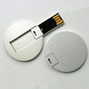 Aluminium Card USB Flash Drive (Credit Card / Round Shape) - Image 3